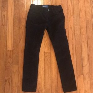 EUC Velvet black pants girls size 10